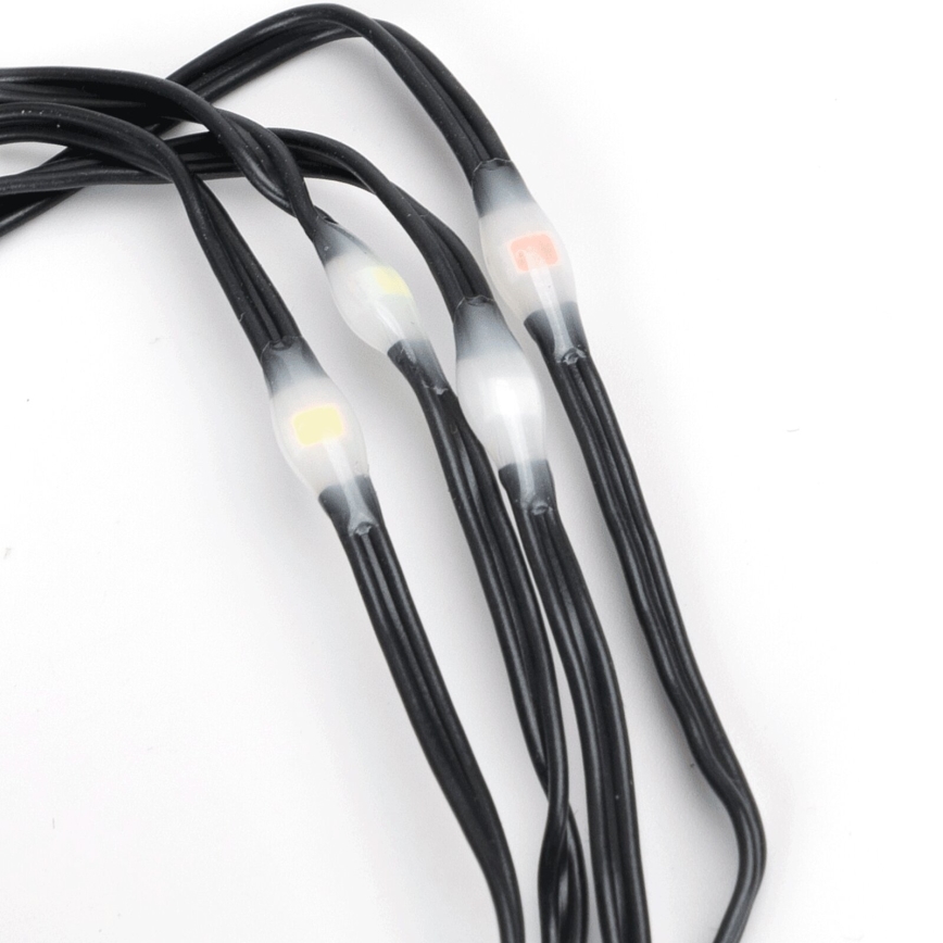 Aigostar - LED Guirnalda exterior 150 LEDs / 8 funciones, 3xAA, 15,3 m, IP44, multicolor