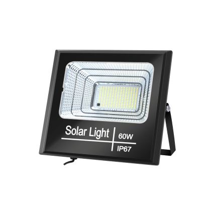 Aigostar - LED Proyector solar regulable LED/60W/3,2V 2000 mAh IP67 + control remoto