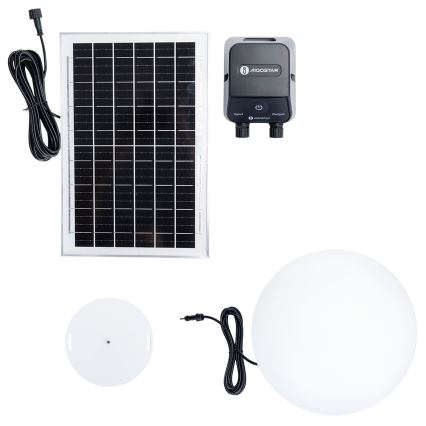 Aigostar - Lámpara exterior regulable LED RGBW MESH LED/35W/3,7V 4000mAh 2700-6500K IP65 diámetro 50 cm + mando a distancia