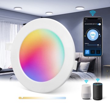 Aigostar - LED RGBW Lámpara empotrable regulable para el baño MESH Inteligente LED/3W/230V 2700-6500K IP44