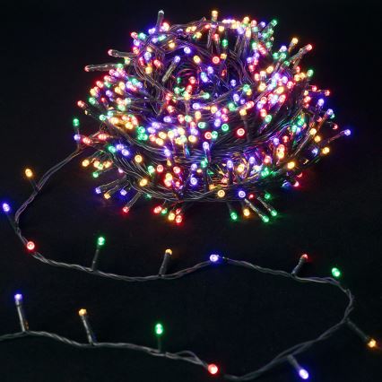 Aigostar - Cadena de luces navideñas LED RGBY para exteriores 600xLED/8 funciones 30 m IP44