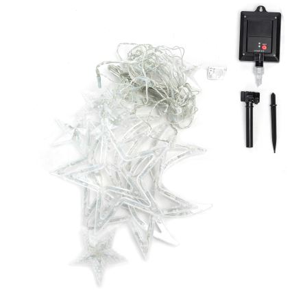 Aigostar - Guirnalda navideña LED solar 120xLED/8 funciones 3x0,6 m 500 mAh IP65 multicolor