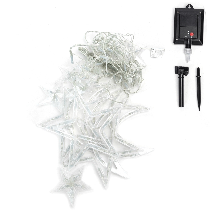 Aigostar - Guirnalda navideña LED solar 120xLED/8 funciones 3x0,6 m 500 mAh IP65 multicolor