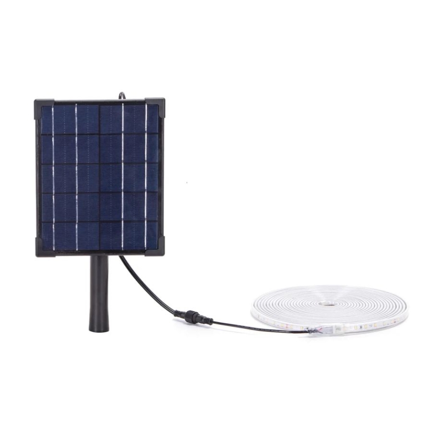 Aigostar - LED Tira solar regulable LED/5W/3,2V 5 m 2700K IP65 4000 mAh + control remoto