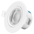 Aigostar - Luminaria empotrable LED/5W/230V 3000K diámetro 8,5 cm blanco