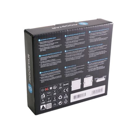 Aigostar - Luminaria empotrable LED/6W/230V 3000K 12x12 cm blanca