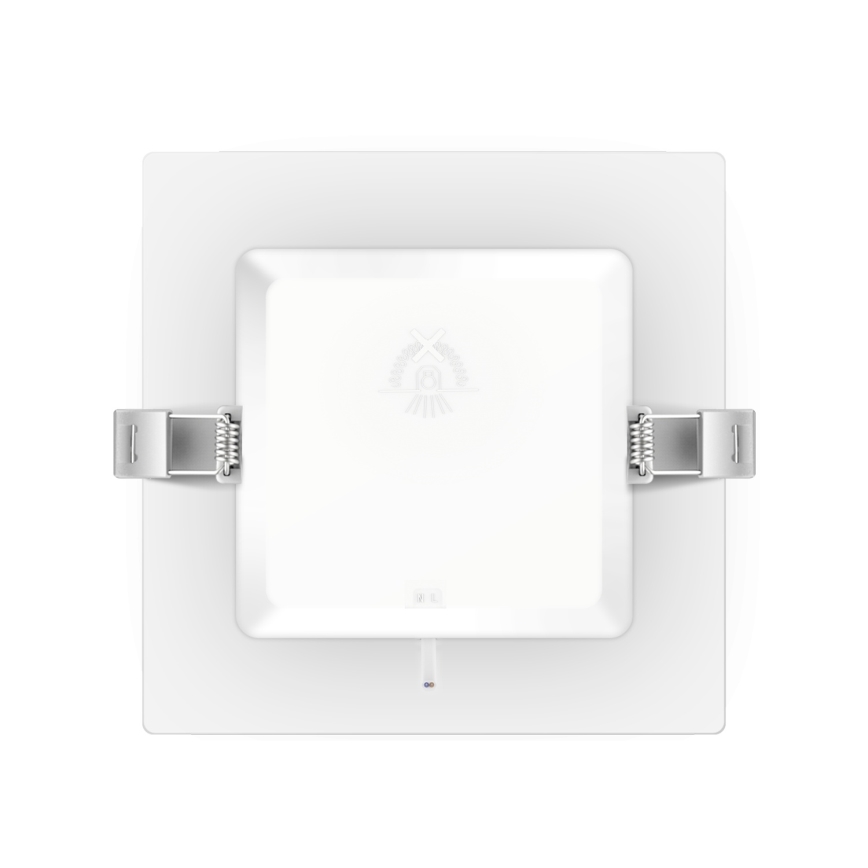 Aigostar - Luminaria empotrada LED 6 W, 230 V, 4000 K (blanco neutro), 12 x 12 cm, color blanco