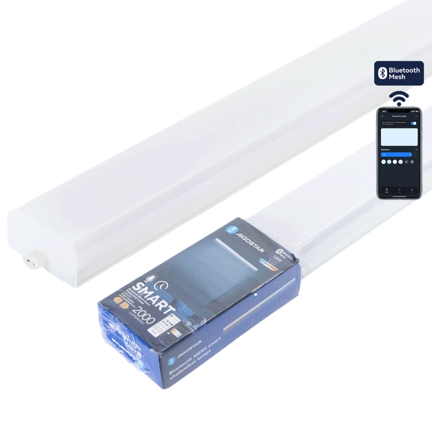 Aigostar - Luminaria LED regulable tipo fluorescente MESH LED/40W/230V 6500K