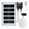 Aigostar - Luminaria LED solar de techo con sensor LED/35W/3,7V 3000 mAh IP65 + mando a distancia