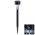 Aigostar - Luminaria solar LED/2V IP44 40 mAh negra