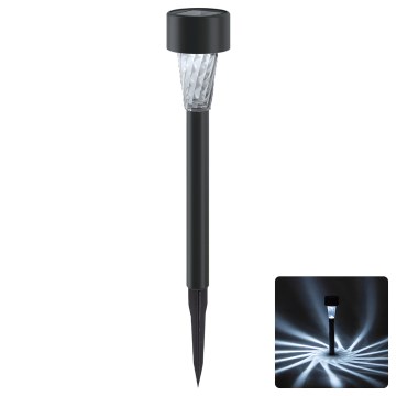 Aigostar - Luminaria solar LED/2V IP44 40 mAh negra