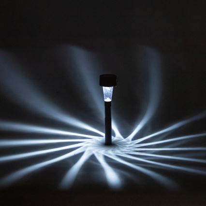 Aigostar - Luminaria solar LED/2V IP44 40 mAh negra