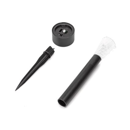 Aigostar - Luminaria solar LED/2V IP44 40 mAh negra