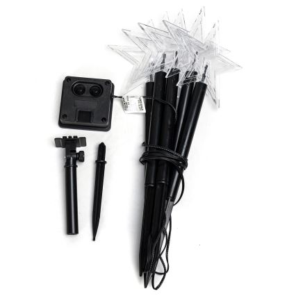 Aigostar - Luz de Navidad solar LED LED/0,054W/1,2V 1m IP65 800 mAh blanco cálido