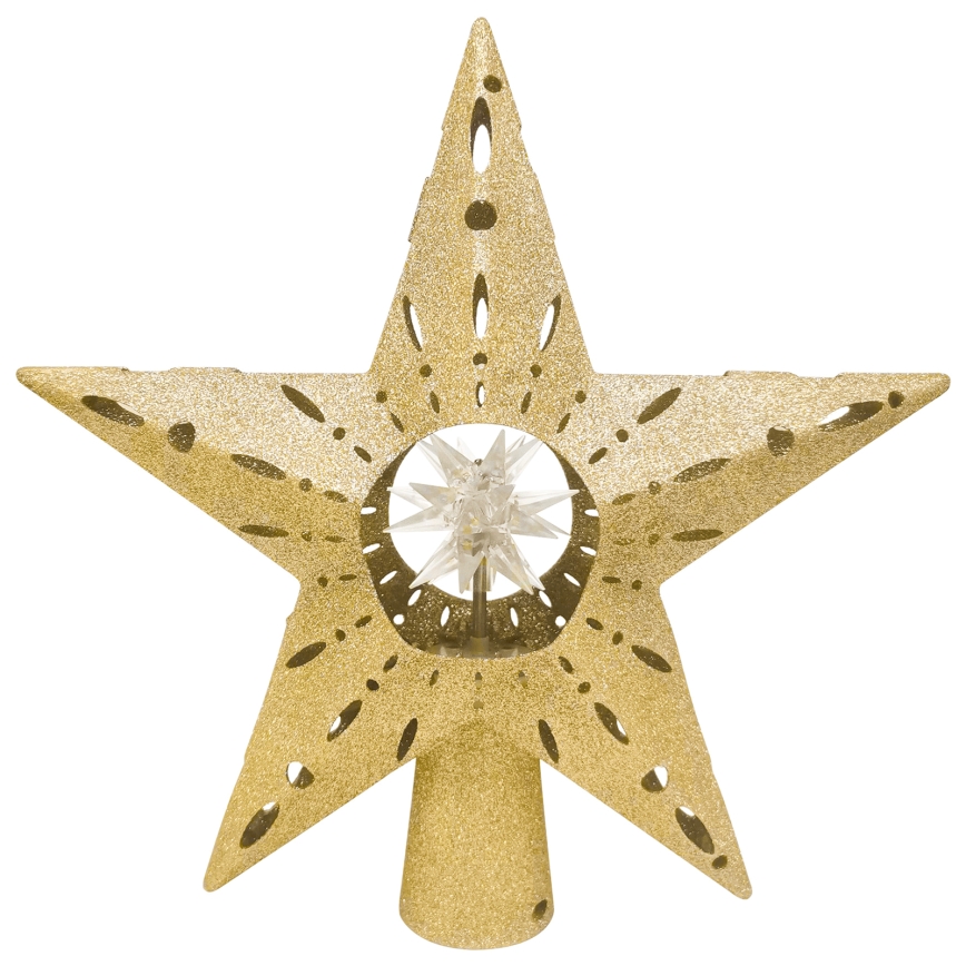 Aigostar - Proyector navideño LED de copos de nieve LED/5W/230V multicolor estrella dorada