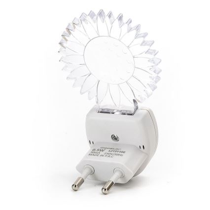 Aigostar - Luz nocturna LED RGB con sensor LED/0,5W/230V en forma de sol