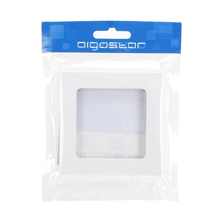 Aigostar - Marco sencillo de plástico blanco