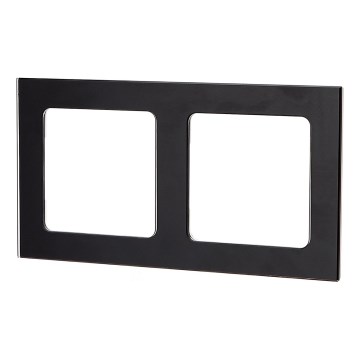 Aigostar - Marco doble de vidrio negro