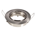 Aigostar - Marco para foco empotrado GU10 Ø 8,2 cm cromo mate