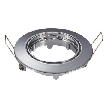 Aigostar - Marco para luminaria empotrada GU10, Ø 8,2 cm, cromo brillante