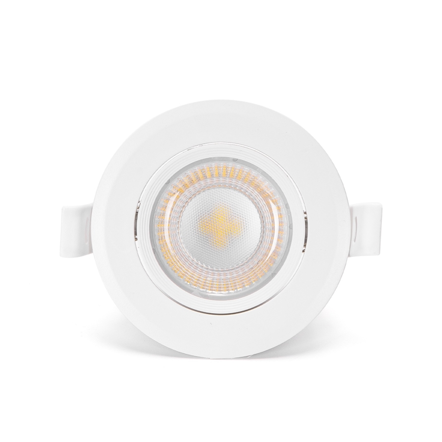 Aigostar - Pack de 3 focos empotrables LED/5W/230V 4000K, diámetro 8,5 cm, blanco