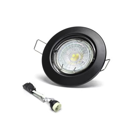 Aigostar - Pack de 3 luminarias empotrables LED 1xGU10/4,5W/230V 6500K negro