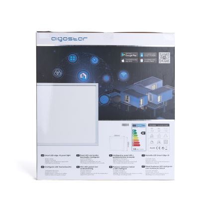 Aigostar - Panel empotrable LED regulable 32W/230V Wi-Fi 60x60 cm