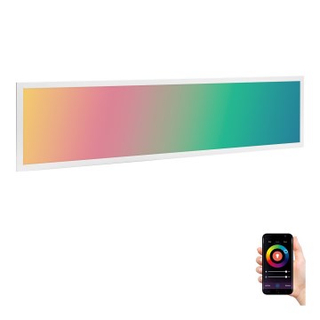 Aigostar - Panel empotrado LED RGBW regulable para falso techo MESH LED/36W/230V 2700-6500K 120x30 cm