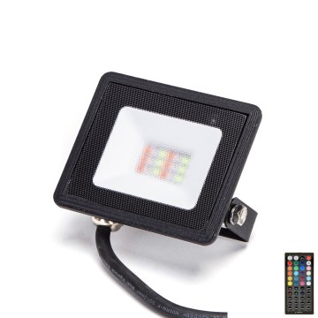 Aigostar - Proyector LED RGBW regulable LED/10W/230V IP65 + control remoto