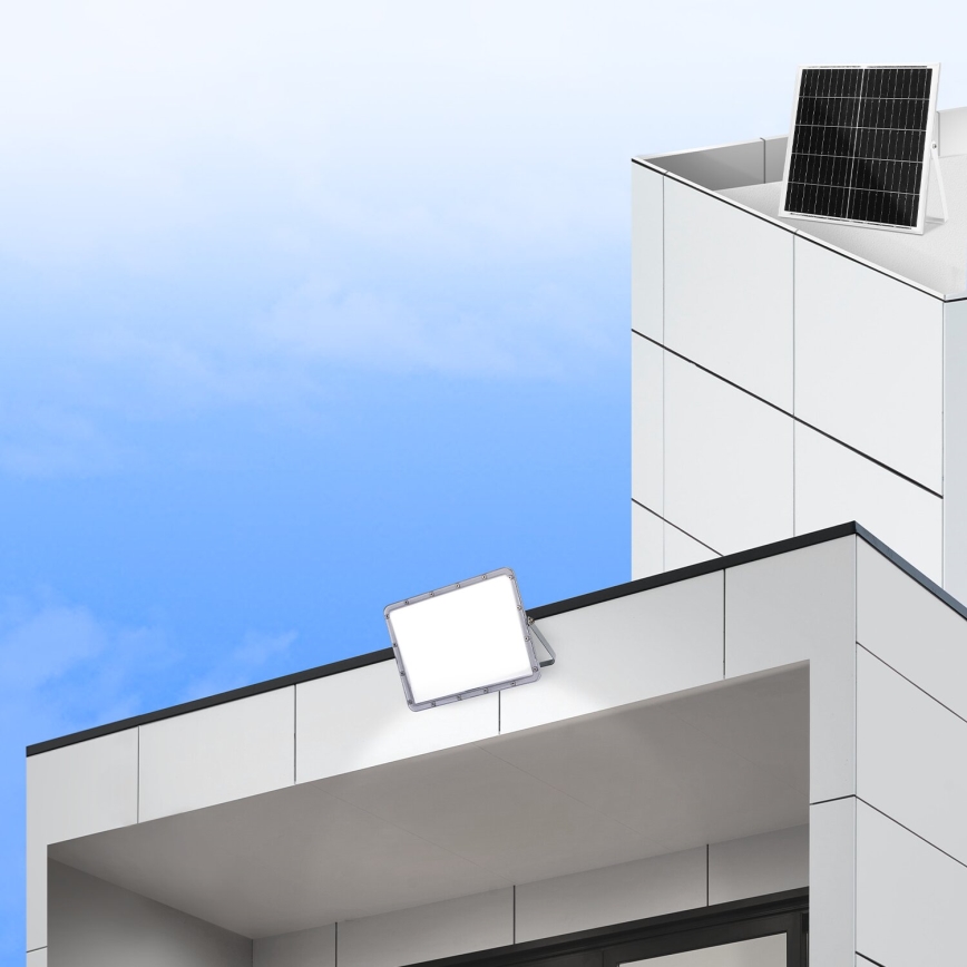 Aigostar - Reflector solar LED regulable LED/200W/3,4V 20000 mAh IP65 + mando a distancia