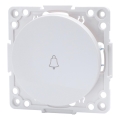 Aigostar - Pulsador sencillo para timbre sin marco, blanco