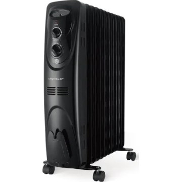 Aigostar - Radiador de aceite de 11 elementos 2300W/230V negro