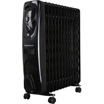 Aigostar - Radiador de aceite de 13 aletas 2500W/230V negro