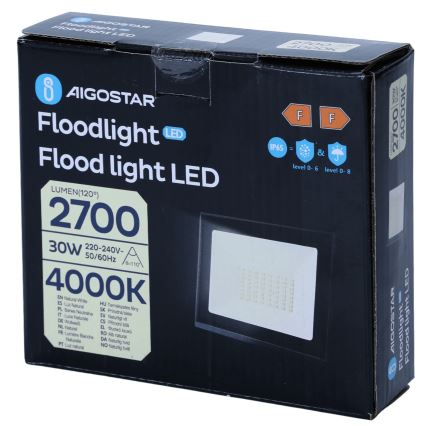 Aigostar - Reflector LED/30W/230V 4000K IP65