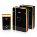 Aigostar - SET 2x Campana inalámbrica 3xAA/12V IP44 negro