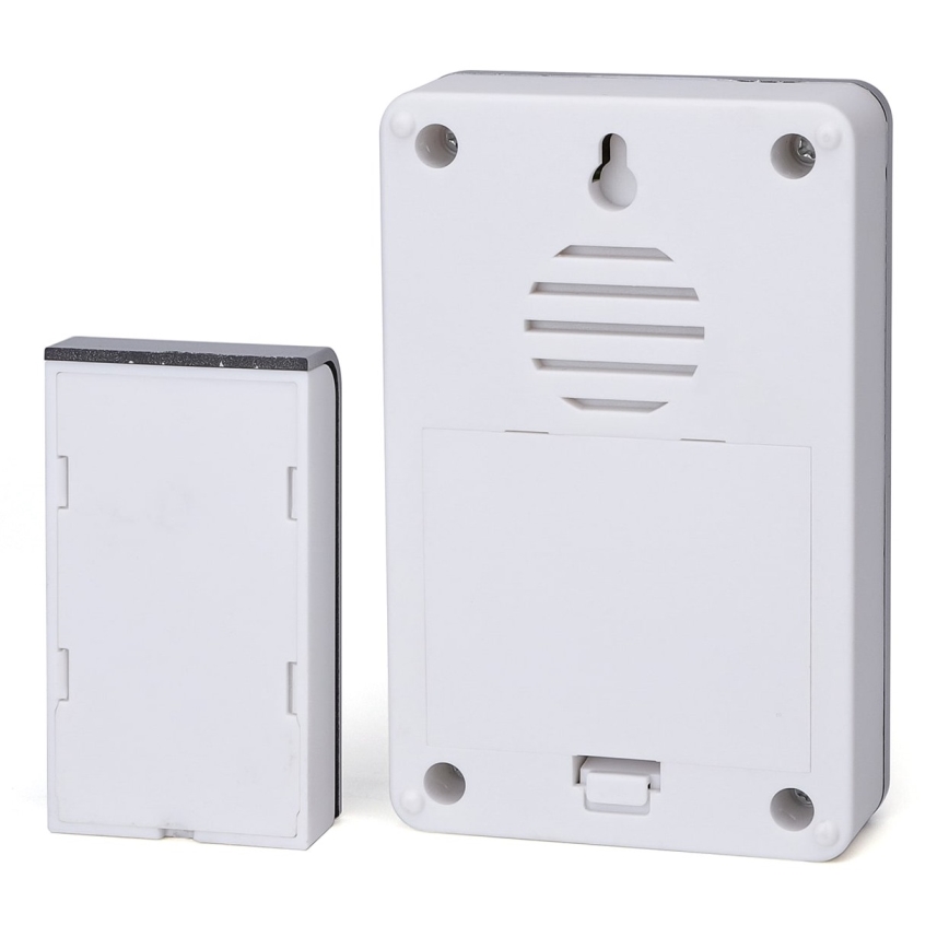 Aigostar - SET 2x Campana inalámbrica 3xAA/12V IP44 blanco