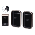Aigostar - SET 2x Timbre inalámbrico con enchufe integrado 230V/12V IP44 negro/cobre
