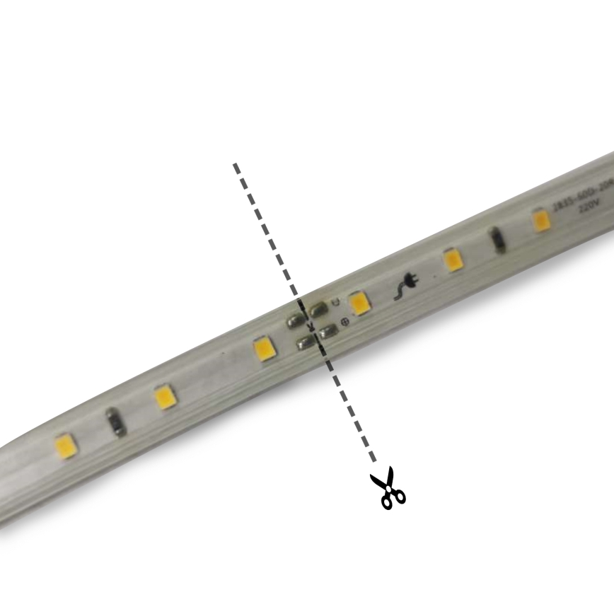 Aigostar - Tira LED 350W/230V 50m verde IP65