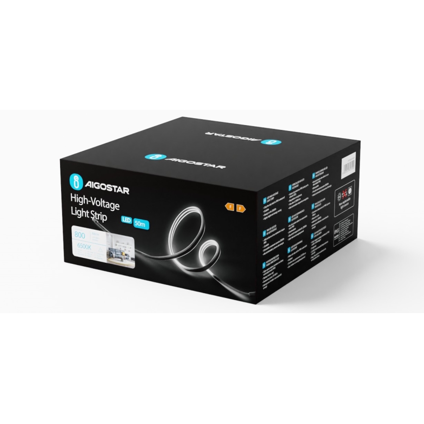 Aigostar - Tira LED 50m LED/400W/230V 6500K IP65