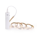 Aigostar - Tira LED regulable con sensor 1m LED/2W/4xAAA 3000K IP65