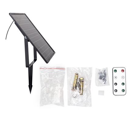 Aigostar - Tira solar LED regulable LED/20W/3,2V 20 m 6500K IP65 + mando a distancia