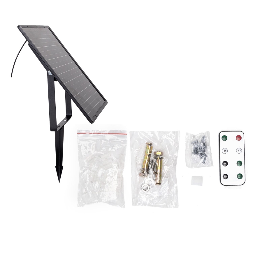 Aigostar - Tira solar LED regulable LED/20W/3,2V 20 m 6500K IP65 + mando a distancia