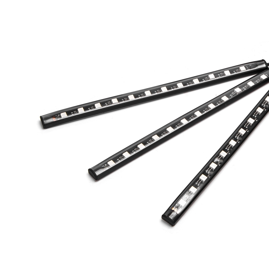 Aigostar - Tiras LED RGB regulables para automóvil LED/4,5W/5V + mando a distancia