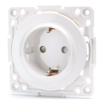 Aigostar - Toma de corriente empotrada sin marco SCHUKO 250V/16A blanca