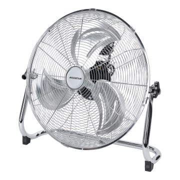 Aigostar - Ventilador de pie 100W/230V, diámetro 54 cm, acabado cromado brillante