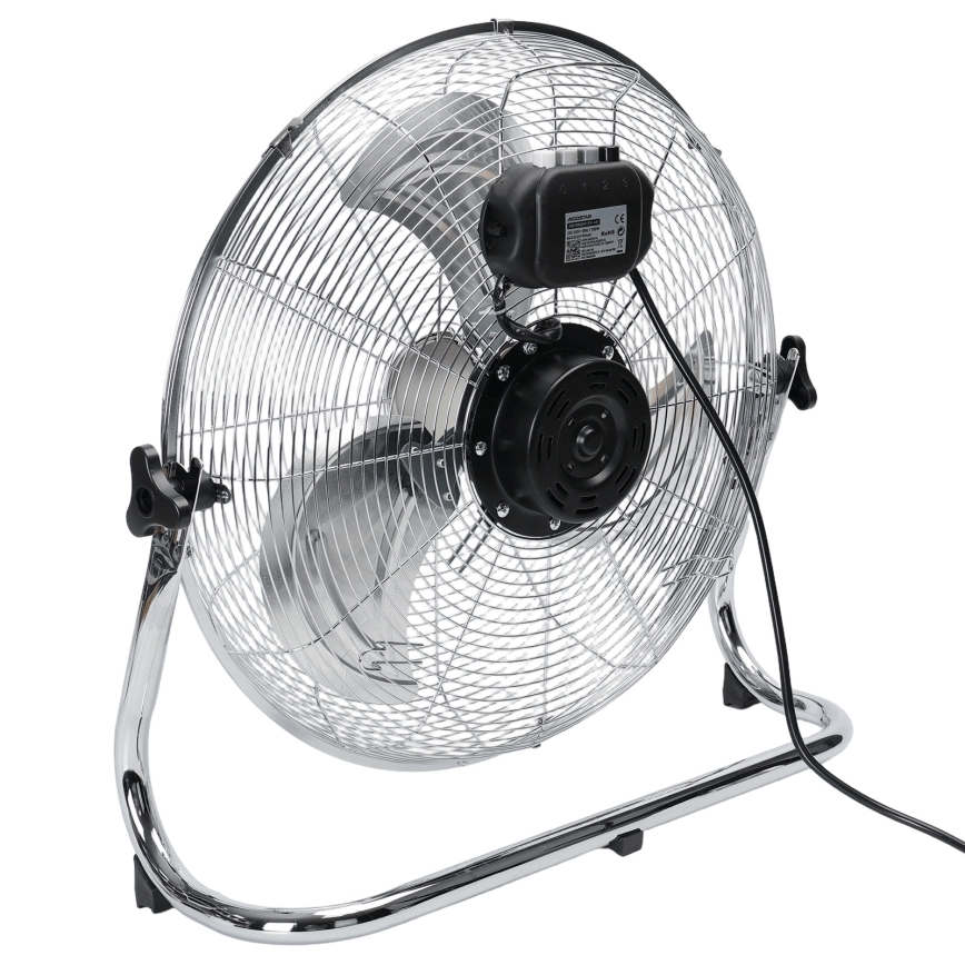Aigostar - Ventilador de pie 100W/230V, diámetro 54 cm, acabado cromado brillante