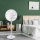Aigostar - Ventilador de pie 2 en 1 45W/230V 110 cm blanco