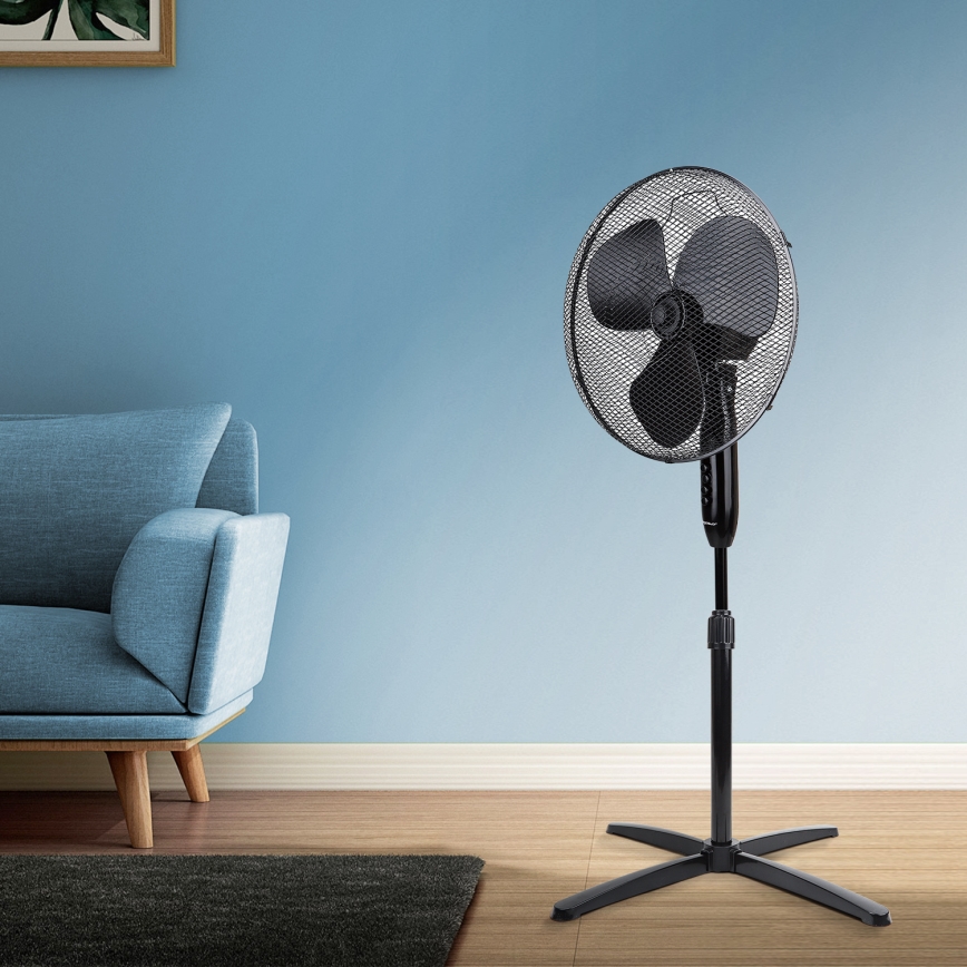 Aigostar - Ventilador de pie 40W/230V 120 cm negro
