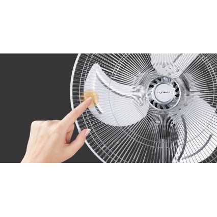 Aigostar - Ventilador de pie 50W/230V cromo brillante/negro
