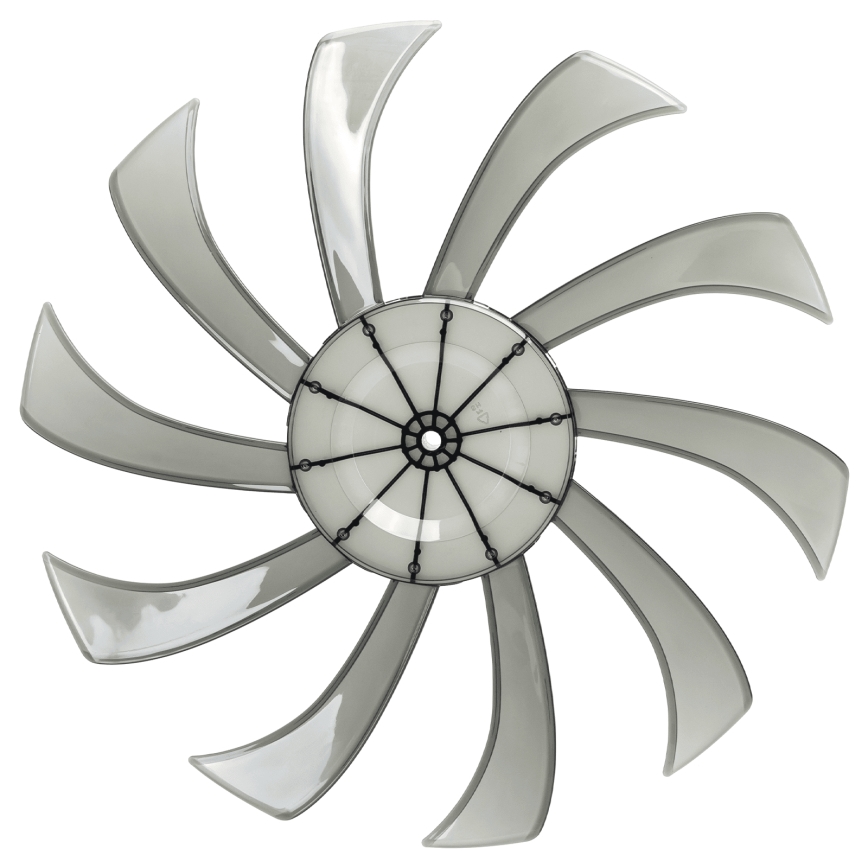 Aigostar - Ventilador de pie 55W/230V 130 cm negro + mando a distancia